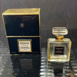 Vintage Empty Coco Chanel Bottle 7.5ml (.25ounces) with Box